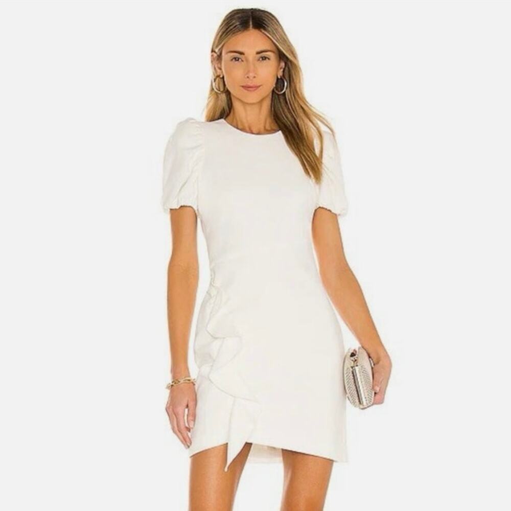 LIKELY Malta Ruffle Trim Mini Dress